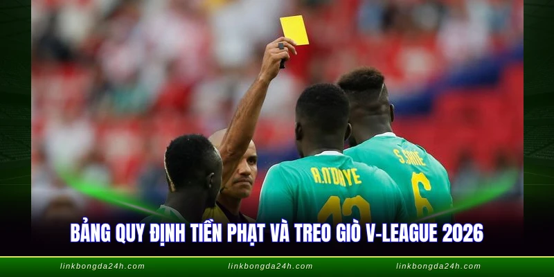 Thẻ Phạt Bóng Đá - Quy Định FIFA Và Mức Phạt VFF 4 Bảng quy định tiền phạt và treo giò V-League 2026